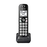 Panasonic Cordless Phone Handset Accessory Compatible with KX-TGD562 / KX-TGD563 / KX-TGD564 Series Cordless Phone Systems - KX-TGDA51M (Metallic Black)