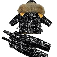 Winter Boys' Clothes, Down Jacket, Boy's Winter Coat, Large Fur Children's Snow Coat, Children's Coat