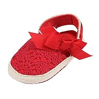 Casual Flat Shoes for Girls Boys Toddler Boys Girls Light Comfortable Hollow Bow Baby Walking Shoes Prewalker