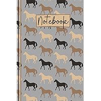 Horse Notebook: Cute Horse Lined Journal, Adorable Equestrian Gift, The Perfect Novelty Horse Gift for a Horse or Pony Rider - Grey Horse Notebook: Cute Horse Lined Journal, Adorable Equestrian Gift, The Perfect Novelty Horse Gift for a Horse or Pony Rider - Grey Paperback