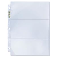 Ultra Pro 3-Pocket Platinum Page with 3-1/2