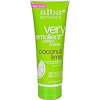 Alba Botanica Moisturizing Cream Shave Coconut Lime - 8 fl oz