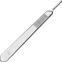 Scalpel Handle # 3, Premium Quality, Rust Proof Stainless Steel Scalpel Knife Handle, Lightweight and Durable, Fits Surgical Blades No. 10, 11, 12, 13, 14 and 15