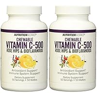 Vitamin C Chewable, Supports Immune System, Potent Antioxidants, 50 Servings (Pack of 2)