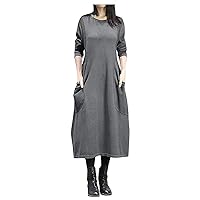 Women's Dresses Plus Size Fashion Fall Winter Loose Dress Knit Lace Loose Hoodie Casual Dress