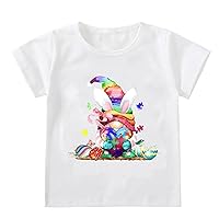 Easter Shirts for Girls Kids Toddler Kids Baby Girl's Rabbit Tee Outfits Baby Bunny Tshirt
