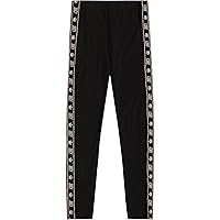 Juicy Couture Girls' Leggings, Full Length Pull-on Stretch Pants with Logo Design & Elastic Waistband