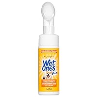 Wet Ones for Pets Antibacterial Dog Paw Cleansing Foam with Built-in Paw Scrubber Brush, Tropical Splash Scent, 5 oz | Dog Paw Cleaner with Antibacterial Foam and Brush