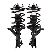 2 Pack Front Pair Complete Strut Shock Absorber Assembly with Coil Springs Compatible for 2001-2005 Civic,2001-2003 Acura - 171433 171434