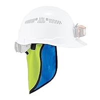Ergodyne Chill-Its 6670CT Evaporative Cooling Hard Hat Neck Shade,Lime