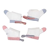 ERINGOGO 2 Pairs Anti-Eating Gloves Silicone Toys Hand Glove Fingernail Biting Nails Adults Suits for Tools Stop Gloves Nylon Thumb Nail Set Child White