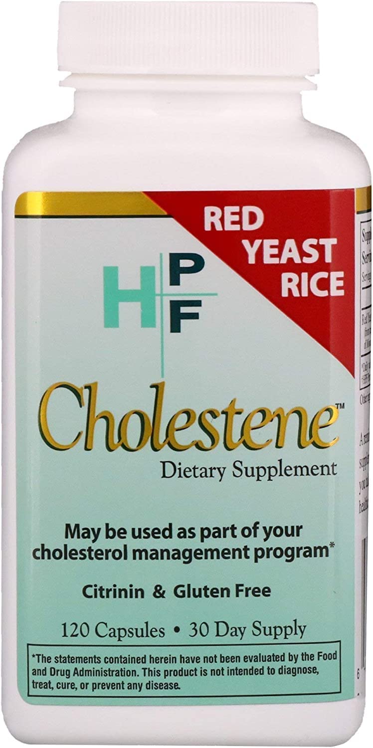 HPF L.L.C Healthy Origins Cholestene Red Yeast Rice 120 Cap, 1200mg* (2-Pack) (1)