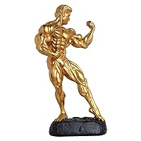 Fitness Trophy, Boxing Champion Hercules Trophy for Souvenir, Collection, Home Decoration, Gift and Awards (Color : Gold)
