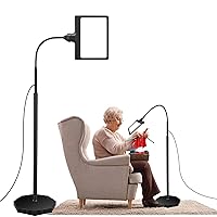 5X Magnifying Glass with Light and Stand, 36 LED Dimmable Floor Magnifying Lamp, 3-in-1 Adjustable Lighted Magnifier for Reading, Sewing, Crafts, Close Work etc