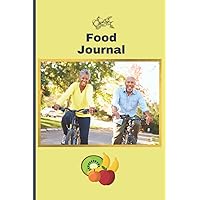 FOOD JOURNAL FOR ELDERLY: Simple Clear Checklist Tracker Log/Notebook. Daily Food Journal to Record & Monitor Calorie intake & Activity. Small convenient size.