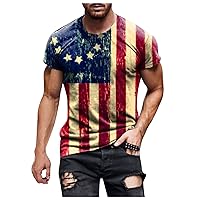 Graphic Tshirts Men 3D Digital Printed Turtleneck Short Sleeve Tee Casual Streetwear Gym Tank Tops for Men