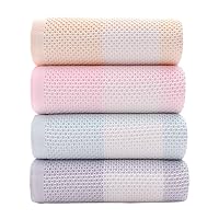 Gauze Check Cotton Towel for Adult Face Absorbent Face Towel Soft, Comfortable and Light