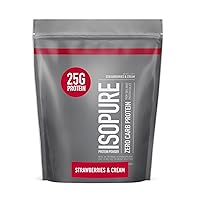 Isopure Zero Carb & Low Carb Whey Protein Isolate Powders with Vitamin C & Zinc, 25g Protein, 44 & 15 Servings