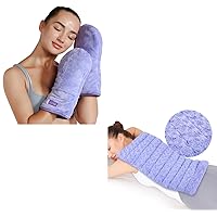 REVIX Extra Large Heating Pad Microwavable for Back Pain Relief with Moist Heat, and Microwavable Heating Mittens for Hand and Fingers to Relieve Arthritis Pain Heated Hands Mitts Warmers 1 Pair