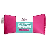 LaVie Breastfeeding Comfort Packs, 2 Packs, Hot and Cold Therapy, Organic Flax and Relaxing Lavender