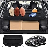 Powerty Compatible with Cargo Cover Nissan Rogue Sport 2023-2017 Accessories Trunk Security Shield Shade Black (Not for Nissan Rogue)