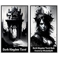 Dark Kingdom Tarot Cards Deck. Black and White Fortune Telling and Divination Cards
