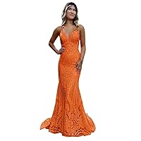 Sparkly Sequin Prom Dresses Mermaid Glitter Long Formal Party Dress for Women HO001