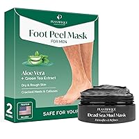 Foot Peeling Mask for Men 2 pack and Dead Sea Mud Mask for Face Body Care with Hyaluronic Acid for Women and Men - Pore Minimizer Skin Care