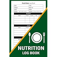 Nutrition Log Book: Track Your Calories, Carbs, Fat, Protein, Sodium and Fiber in Your Food Diary Diet and Meal Planner.