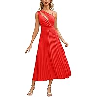 Summer Dresses for Women 2024 Fashion Dress Sexy Slim Mid-Length Pleated A-Line Skirt