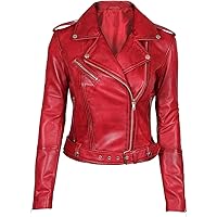 Leather Motorcycle Jacket Women - Real Leather Biker Outfits for Women