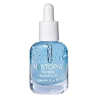 Nailtopia Fresh Revitalizing and Energizing Blueberry Oil - Cuticle Oil and Nail Growth - Nail and Cuticle Hydration - Bio-Sourced Nail Care - 0.41 oz