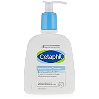 Cetaphil Gentle Skin Cleanser, Dry to Normal, Sensitive Skin, 8 Fl Oz (Pack of 1)