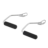 Accessories Open Ended Chrome Grip Handles for Total Gym Home Workout Machines, Compatible for Supra, Electra, FIT, Black