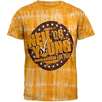 Neil Young - Fall 08 Tour Tie Dye T-Shirt Yellow