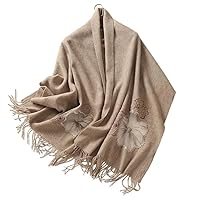 Autumn and Winter Warm Scarf Women Wool Embroidery Shawl Scarf Soft Not Tie