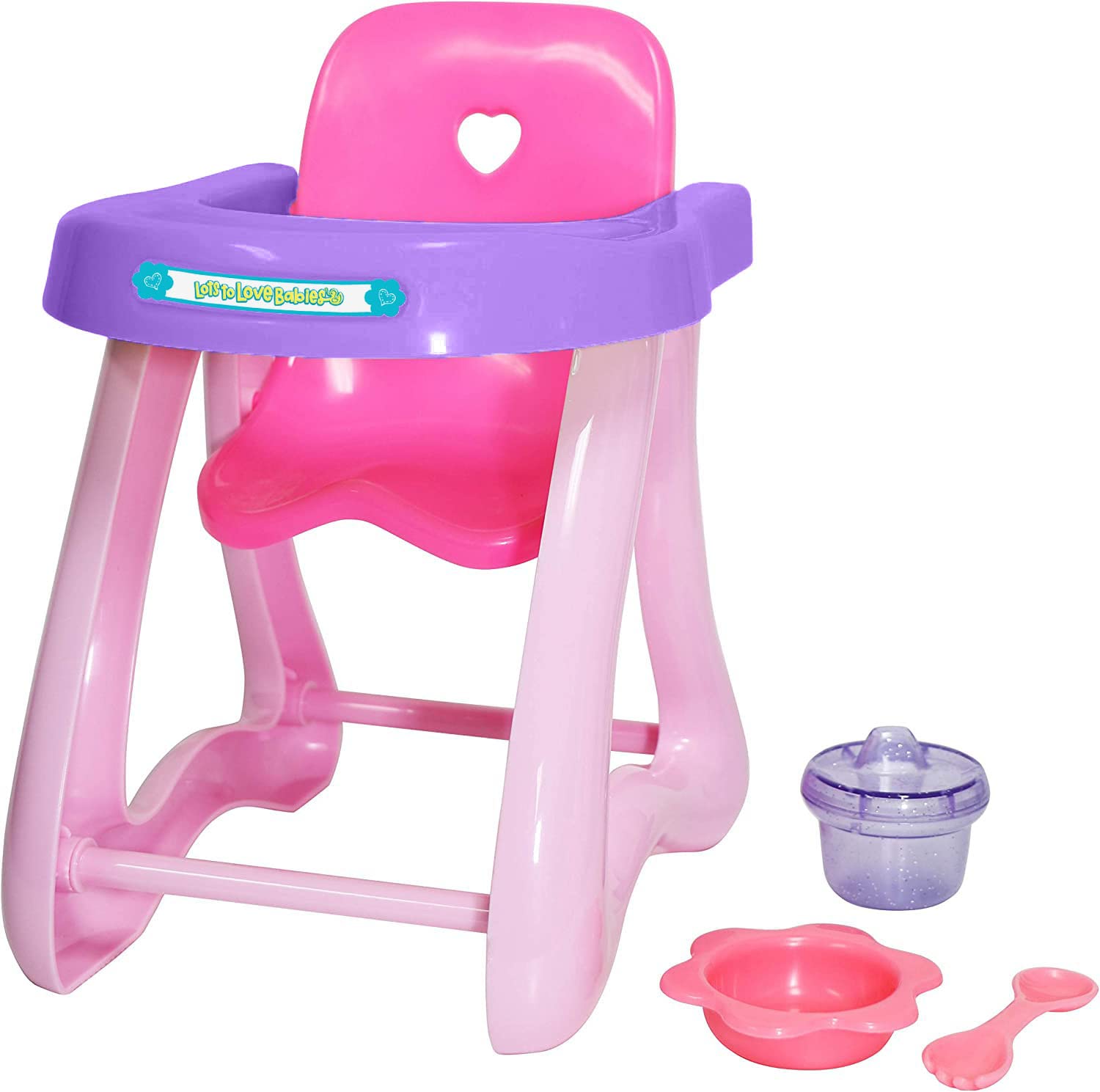 JC Toys Deluxe Doll Accessory Bundle | High Chair, Crib, Bath and Extra Accessories for Dolls up to 11