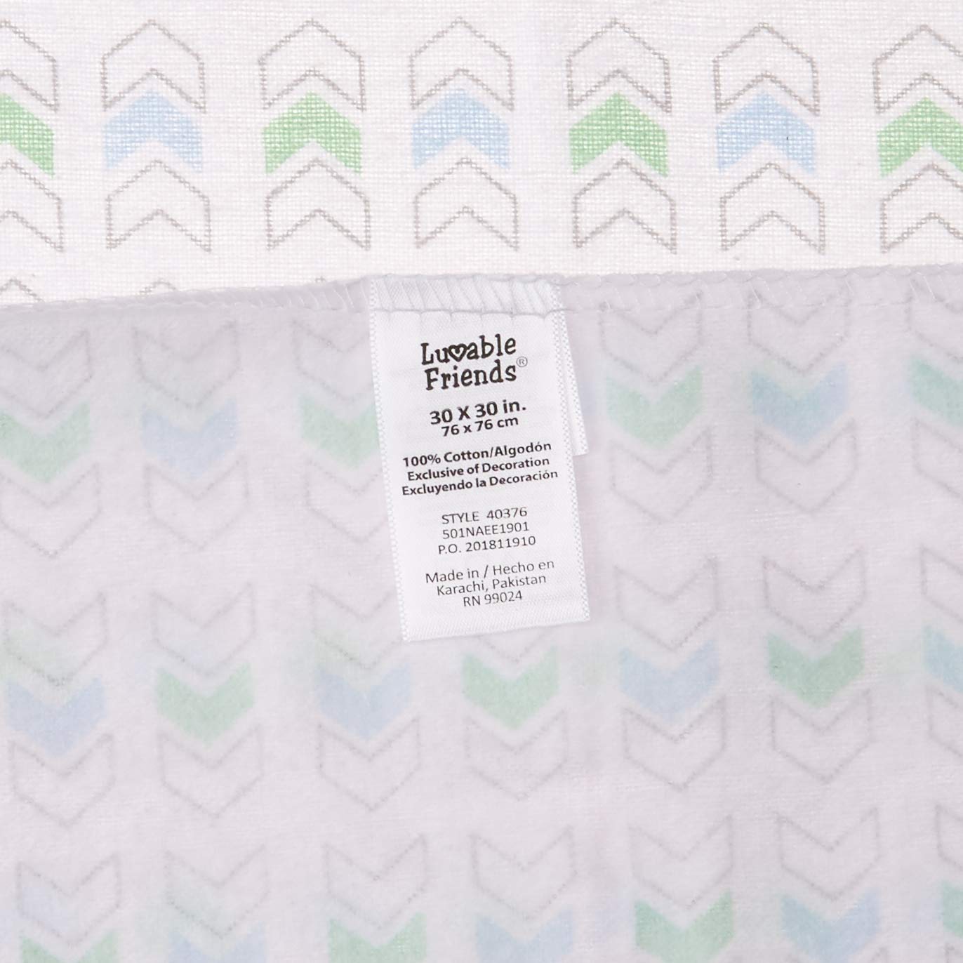 Luvable Friends Unisex Baby Cotton Flannel Receiving Blankets, Wild & Free, One Size
