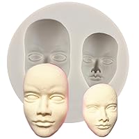 Human Face Silicone Molds Baby Face Fondant Mold For Cake Decorating Cupcake Topper Candy Chocolate Gum Paste Polymer Clay
