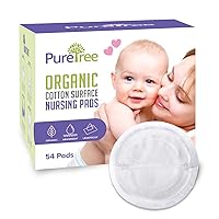 Organic Cotton Disposable Nursing Pads - for Breastfeeding (1 Box - 100 Pads)
