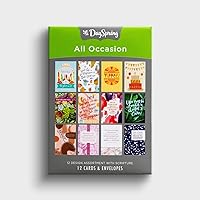 DaySpring - All Occasion Greeting Cards - 12 Design Assortment With Scripture - 12 Boxed Cards and Envelopes (J5121)