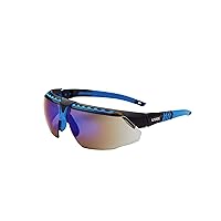 Honeywell Uvex Avatar Safety Glasses Blue Frame with Blue Mirror Lens & Anti-Scratch Hardcoat (S2873)