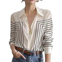 Lapel Striped ' Clothing Autumn Casual Office Lady