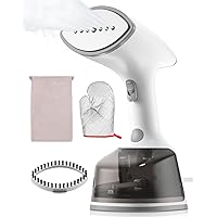 Upgrade Steamer for Clothes,1500W 30s Quick Heat Handheld Clothes Steamer,Fabric Wrinkles Remover Garment Steamer with Smart LCD,2 in 1 Clothing Iron with 300ml Tank and Fabric Brush,Auto-Off
