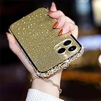 Glitter Diamond Metal Frame Bumper Case for iPhone 13 11 14 Pro Max 12 Mini XS XR X 8 7 Plus Cover,Gold,for iPhone 14