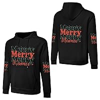 Men And Women Cotton Solid Color Hooded Sweatshirt Merry Mama