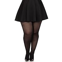 Leg Avenue Women's Opaque Sheer to Waist Tights with Cotton Crotch