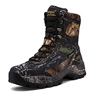 Professional Hiking Shoes Waterproof Mountain Climbing Trekking Boots Men Outdoor Breathable Tactical Hunting Boots Black(High-Top) 10