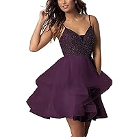 Women's Short Dress Tulle Mini Prom Cocktail Party Gown 2