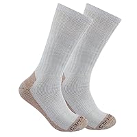 Carhartt Men's Midweight Steel Toe Sock 2 Pack